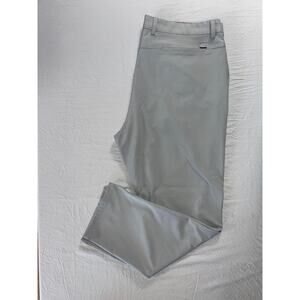 Greg Norman 5-Pocket Jean Style Chino Tech Travel Pants. Medium Gray, Mens 38X30